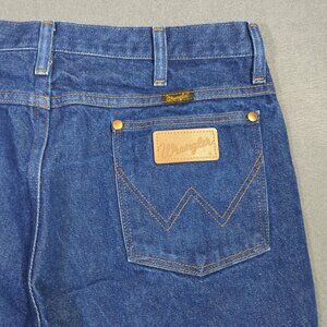 Wrangler Jeans Men's 36x34 Fits 34x33 Blue 936DEN Cowboy Cut Slim Fit Western